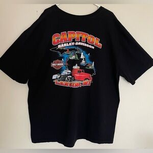 Harley-Davidson Capitol Lansing, Michigan Black Graphic Tee